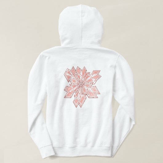 花を爆発させる パーカ (デザイン裏面)