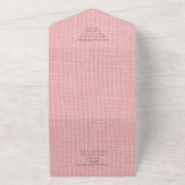 花を牧草地で一挙式招待 オールインワン招待状 (外側)