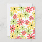 花を生けたティーポット 招待状 (裏面)