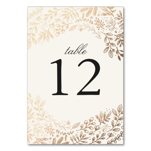 花を結婚収穫 テーブルナンバー (正面)