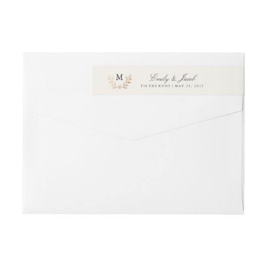 花を結婚収穫 ラップアラウンドラベル (裏面)