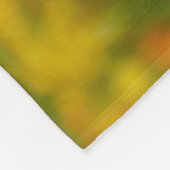 花を育てる白のまわりにいケシ フリースブランケット (角)