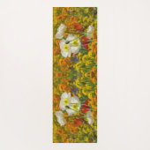 花を育てる白のまわりにいケシ ヨガマット (裏面)