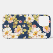 花を表す縫い目のないはっきりした模様。エレガンス Case-Mate iPhoneケース (裏面 (横))