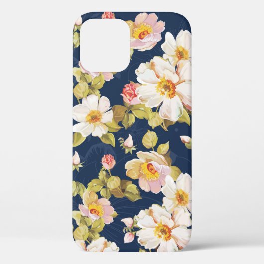 花を表す縫い目のないはっきりした模様。エレガンス Case-Mate iPhoneケース (裏面)