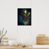 花を見るロボット ポスター (キッチン)