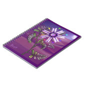 花を見る砂漠のスパイラルフォトノートブック ノートブック (左側)