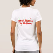 花を買う代わりに本を買ってほしいシャツ Tシャツ (裏面)