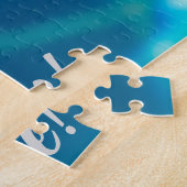 花を贈きらめくるスイミングプール ジグソーパズル (側面)