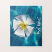 花を贈きらめくるスイミングプール ジグソーパズル (縦)