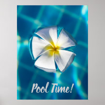 花を贈きらめくるスイミングプール