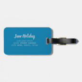 花を贈きらめくるスイミングプール ラゲッジタグ (裏面横)