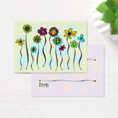 花を贈るスティックギフトラベル (デスク)