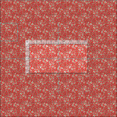花を赤く刈る ファブリック (タイル)