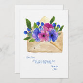 花を送るGet Well Card シーズンカード (正面/裏面)