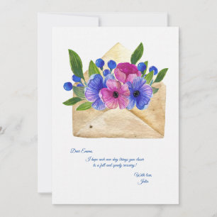 花を送るGet Well Card シーズンカード