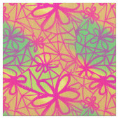 花を連結する ファブリック (クローズアップ)