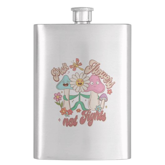 花を選び、戦わない | キノコとフローラ フラスク (正面)