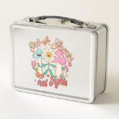 花を選び、戦わない | キノコとフローラ メタルランチボックス (裏面)