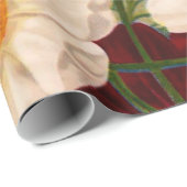 花を開花カラフルに ラッピングペーパー (ロールコーナー)