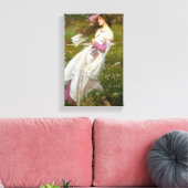 花を集める女性 キャンバスプリント (インサイチュ (リビング))