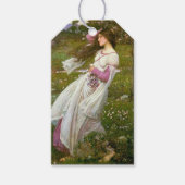 花を集める女性 ギフトタグ (正面)