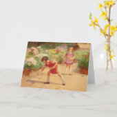 花を集める | ビクトル・ガブリエル・ギルバート カード (黄色い花)