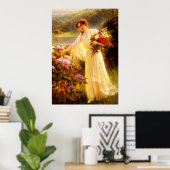 花を集める ポスター (ホームオフィス)