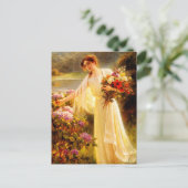 花を集める ポストカード (スタンド正面)