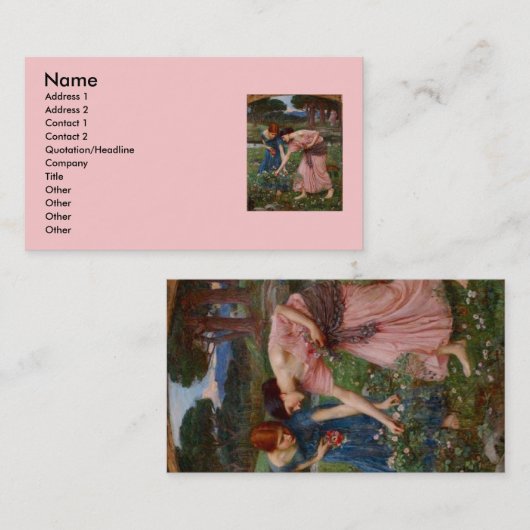 花を集める 名刺 (正面/裏面)