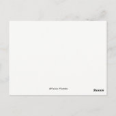 花を雪で落とす ポストカード (裏面)