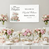 花を飾った次の章 ブライダルシャワーのウェルカムサイン 横断幕