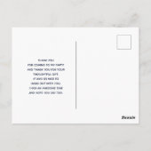 花を飾った素朴な白いミルクジャー 感謝 ポストカード (裏面)