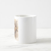 花を飾った素朴な秋のカウボーハット コーヒーマグカップ (中央)
