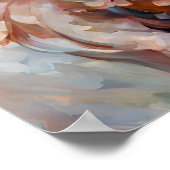 花を飾った美しい少女のポスター ポスター (角)