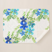 『花を飾らな忘れいエンドレス·ブルー·ミー』 シェルパブランケット (正面(横))