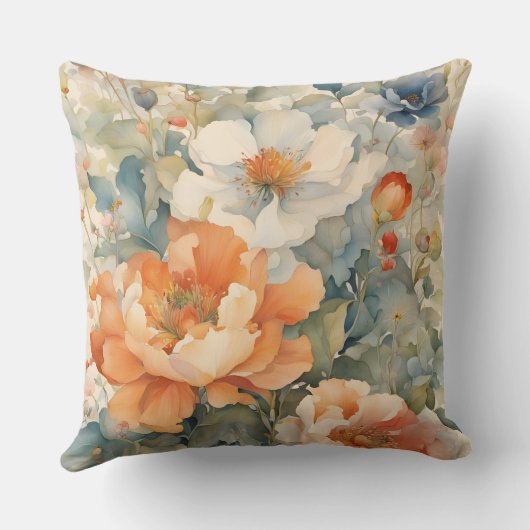 花を飾る クッション (裏面)