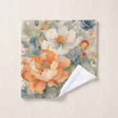 花を飾る バスタオルセット (ウォッシュタオル)