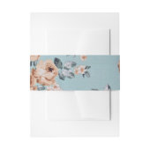 花を飾る – 5x7カード用ベリーバンド 招待状ベリーバンド (正面例)