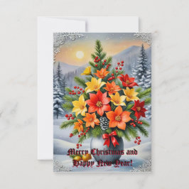 花を鮮やか挿す 招待状