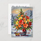 花を鮮やか挿す 招待状 (正面/裏面)