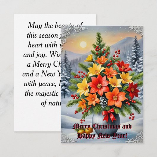 花を鮮やか挿す 招待状 (正面/裏面)