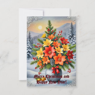 花を鮮やか挿す 招待状