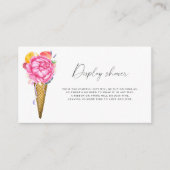 花アイスクリーム – シャワーを表示 エンクロージャーカード (正面)