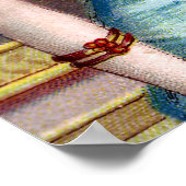 花アイボリー（19世紀中頃） ポスター (角)