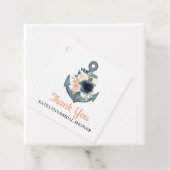 花アンカー付きの航海スタイル感謝タグ フェイバータグ (インサイチュ)