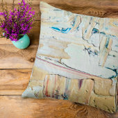 花アートがカラフル中立面でコラージュ クッション