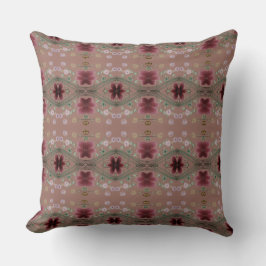 花アートデザイン模様 クッション