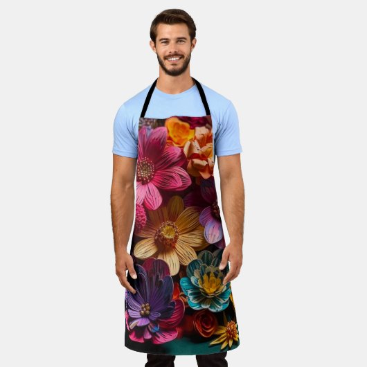 花アート類 エプロン (着用した状態)