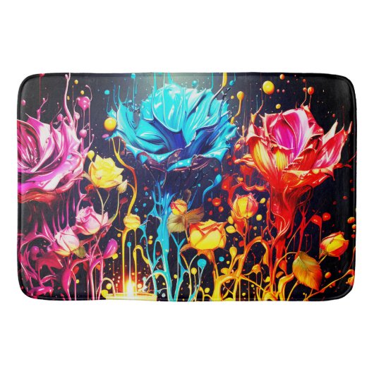 花アート類 バスマット (正面)